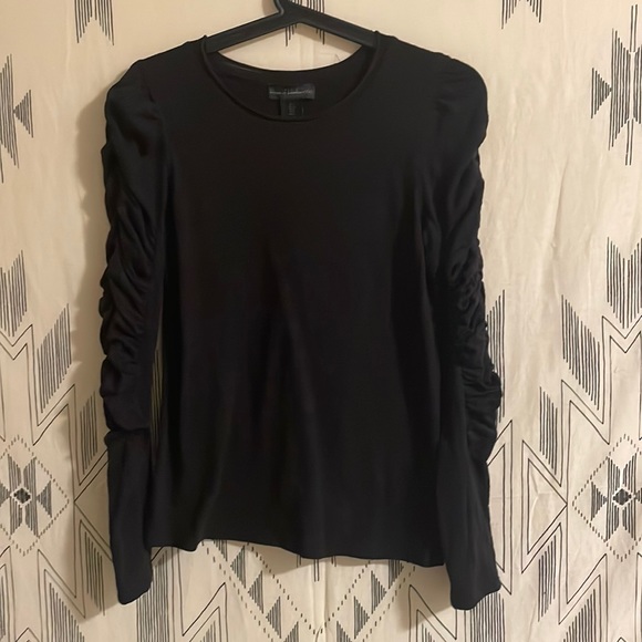 House of Harlow 1960 Tops - House of Harlow black rouched long-sleeve tshirt‎ // Sz S